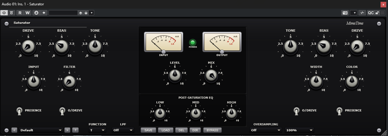 Saturator plugin interface